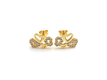 Load image into Gallery viewer, CZ Multi Hearts Stud Earrings, Sku#J227