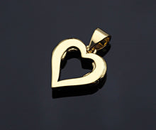 Load image into Gallery viewer, Gold Peach Heart Shape Charms, Dainty Charms, Gold Pendant, Heart Necklace Charms, 13x14mm, Sku#F1292