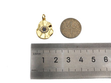 Load image into Gallery viewer, CZ Micro Pave Blue Evil Eye Charm, Sku#L370