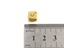 Load image into Gallery viewer, CZ Micro Pave Check Symbol Dice Spacer Beads, Cubic Zirconia Cube Spacer Beads, sku#Z719