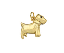 Load image into Gallery viewer, 18K Dainty Gold Cute Puppy Shape Pendant, Sku#F1390C