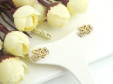 Load image into Gallery viewer, CZ Multi Hearts Stud Earrings, Sku#J227