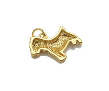 Load image into Gallery viewer, 18K Dainty Gold Cute Puppy Shape Pendant, Sku#F1390C
