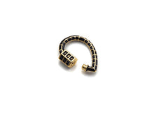 Load image into Gallery viewer, Colorful Enamel pave Teardrop Shape Clasp, Enamel Pave Clasp, Black/Red/Pink/White/Blue/Green Carabiner Clasp, 18x25mm, sku#H236