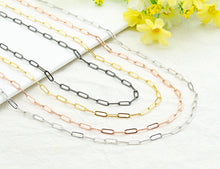 Load image into Gallery viewer, 4x11mm Small Size Paper Clip Chain by Yard,SKU#E503