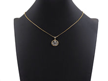 Load image into Gallery viewer, Dual Color Curve Pattern On Oval CZ Micro Pave Charms,16x16mm, Sku#F1282C