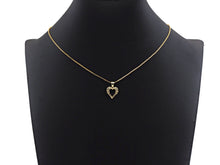 Load image into Gallery viewer, Gold Peach Heart Shape Charms, Dainty Charms, Gold Pendant, Heart Necklace Charms, 13x14mm, Sku#F1292