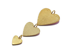 Load image into Gallery viewer, Yellow Pink Blue Enamel Heart Pendant with Gold Finish, Enamel Heart, Colorful Enamel Heart, 15/25/35mm, sku#ML26