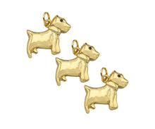 Load image into Gallery viewer, 18K Dainty Gold Cute Puppy Shape Pendant, Sku#F1390C