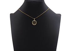 Load image into Gallery viewer, CZ Micro Pave Curve Pattern On Round Ring Shaped Pendant/Charm, Gold Cubic Zirconia Pendant Charm,17x21mm,sku#F1268