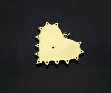 Load image into Gallery viewer, Gold Filled CZ Micro Pave Heart With Diamond around Pendant,sku#Z1362