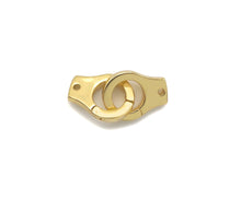 Load image into Gallery viewer, 18K Dainty Gold Hand Cuff Shape Connector, Necklace Bracelet Links,11x15mm, Sku#LD26