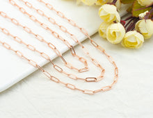 Load image into Gallery viewer, 4x11mm Small Size Paper Clip Chain by Yard,SKU#E503