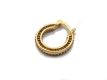 Load image into Gallery viewer, CZ Huggies Hoop Earrings, Sku#J241