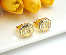 Load image into Gallery viewer, CZ  Love Word On Octagon Shape Adjusatble Ring, Sku#X200