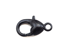 Load image into Gallery viewer, Colorful Enamel Teardrop Shape Clasp, Black/Yellow/Pink/White/Blue/Green/Brown Lobster Clasp, 11x22mm, Sku#K140