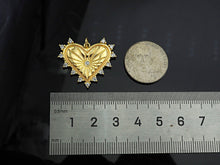Load image into Gallery viewer, Gold Filled CZ Micro Pave Heart With Diamond around Pendant,sku#Z1362