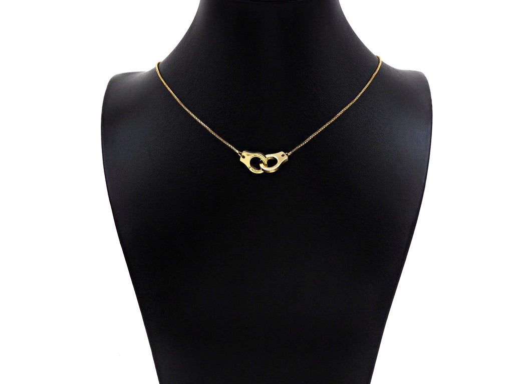 18K Dainty Gold Hand Cuff Shape Connector, Necklace Bracelet Links,11x15mm, Sku#LD26