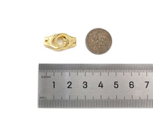 Load image into Gallery viewer, 18K Dainty Gold Hand Cuff Shape Connector, Necklace Bracelet Links,11x15mm, Sku#LD26