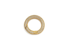 Load image into Gallery viewer, CZ Micro pave Round Clasp with Easy Open spring, sku#H260