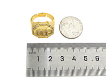 Load image into Gallery viewer, CZ  Love Word On Octagon Shape Adjusatble Ring, Sku#X200