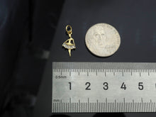 Load image into Gallery viewer, CZ Micro Pave Ballet Dancer Shape Pendant,18K Dainty Gold Dancing Girl Charm, Necklace Bracelet Charm Pendant,8x16mm,Sku#FH155