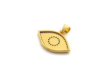 Load image into Gallery viewer, Enamel Colorful Evil Eye Pendant, CZ Micro Pave Oil Drop pendant,Enamel pendant,Enamel Jewelry, 15x21mm, sku#F1049