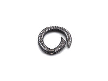 Load image into Gallery viewer, CZ Micro pave Round Clasp with Easy Open spring, sku#H260