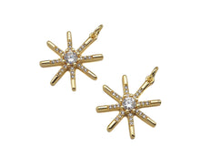 Load image into Gallery viewer, CZ Micro Pave North Star Shape Pendant/Charm, 14K Gold Filled Star Charm, Necklace Bracelet Charm Pendant,18x21mm,Sku#LX01