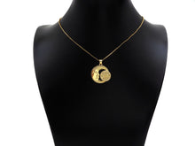 Load image into Gallery viewer, CZ Micro Pave Flower Cresent Moon Shape Pendant/Charm,Cubic Zirconia Medallion Charm, Necklace Bracelet Charm Pendant,25mm, Sku#LK196
