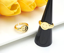 Load image into Gallery viewer, Smiley Face Adjustable Ring, Sku#X201