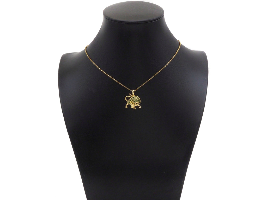 Colorful CZ Micro Pave Bull Pendant/Charm,Cubic Zirconia Charm, Necklace Bracelet Charm Pendant,17x18mm, Sku#LD35