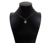 Load image into Gallery viewer, CZ Micro Pave North Star Shape Pendant/Charm, 14K Gold Filled Star Charm, Necklace Bracelet Charm Pendant,18x21mm,Sku#LX01