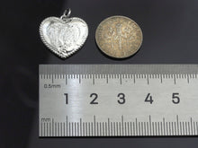Load image into Gallery viewer, Dainty Fingerprint On Heart Shape Charms, Dainty Heart Charms, 19x18mm, Sku#F1293C