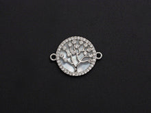 Load image into Gallery viewer, CZ Micro Pave Lucky Tree on Mother-of-pearl Connector, Cubic