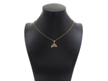 Load image into Gallery viewer, CZ Micro Pave Whale Tail Shape Pendan,18K Gold Charm, Necklace Bracelet Charm Pendant,17x17mm,Sku#FH156