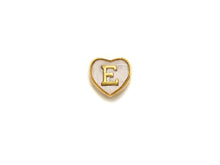 Load image into Gallery viewer, New Trendy Gold Mother of Pearl  A-Z 26 Initials Letter Heart Space Beads, Initial Letter Beads, 7x9x10mm,sku#G420