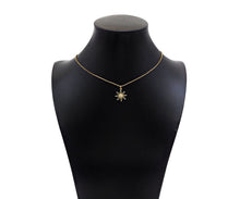 Load image into Gallery viewer, CZ Micro Pave North Star Flower Shape Pendant/Charm, 14K Gold Filled Star Charm, Necklace Bracelet Charm Pendant,15x17mm,Sku#LX02