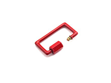 Load image into Gallery viewer, Colorful Enamel Rectangle Shape Clasp, Enamel Clasp, Black/Red/Pink/White/Blue Carabiner Clasp, 14x23mm, sku#H243