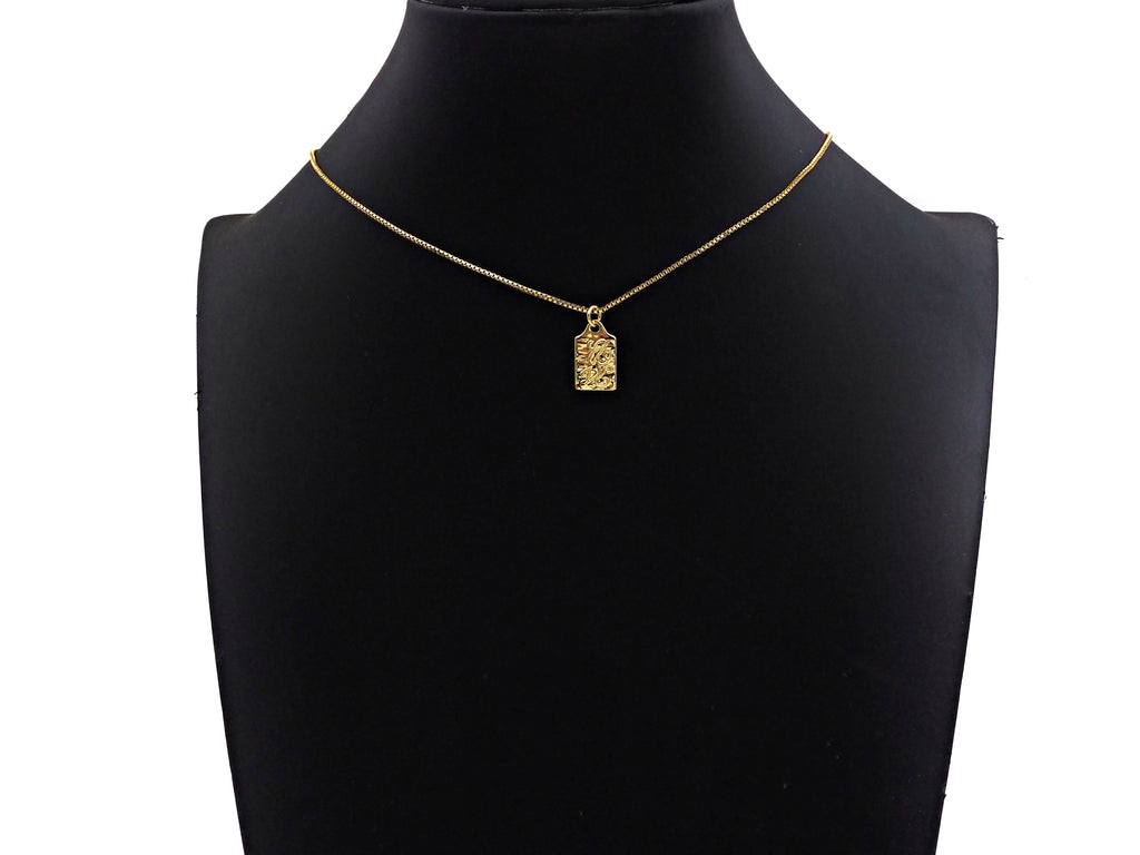 CZ Micro Pave Alphabet On Hammered Rectangle Pendant/Charm,Cubic Zirconia Charm, Necklace Bracelet Charm Pendant,10x16mm, Sku#L399