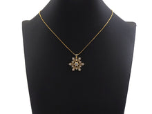 Load image into Gallery viewer, CZ Micro Pave Snowflake Pendant, Gold/Silver Plated Jewelry, Snowflake Charm Pendant, 26x23mm,sku#F1220