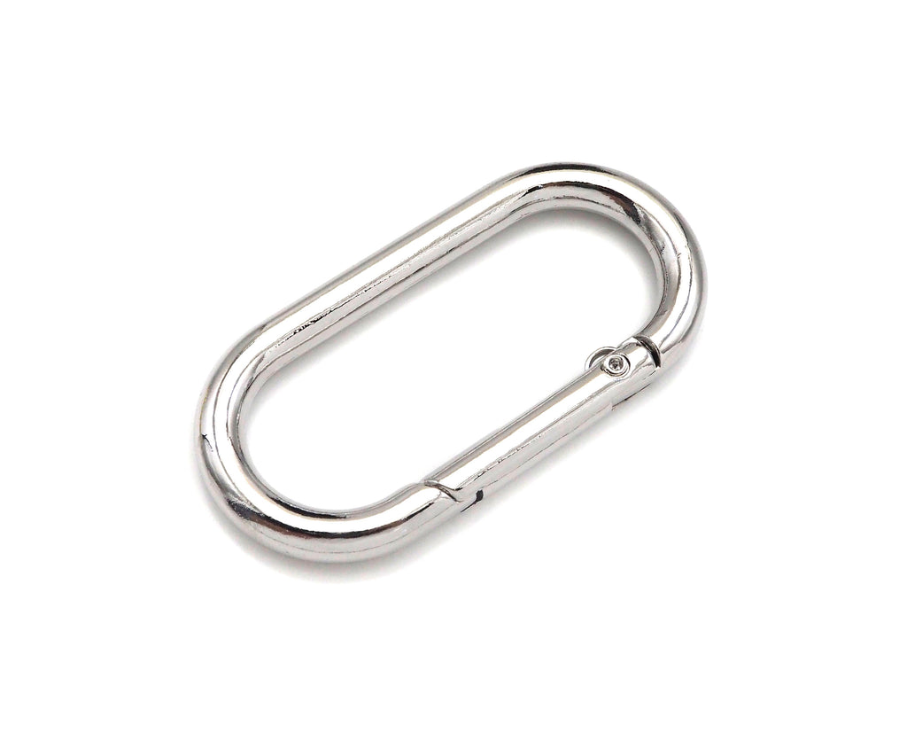 50mm Large Spring Gate, Gold/Silver Large Oval Clasp, Snap Clip Trigger Clasp, Spring Buckle for Chain Purse Key Jewelery, sku#H309C