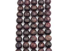 Load image into Gallery viewer, Double Sided Turtle Shell Cut Natural Garnet Coin beads, 8mm Flat coin faceted, Natural Gemstone Beads, 16 Full strand, sku#U608