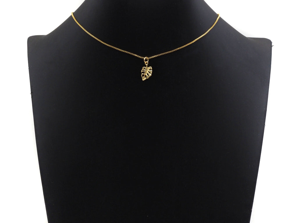 CZ Micro Pave Banana Leaf Pendant with bail,Cubic Zirconia Banana Leaf Pave Pendant Beads, Pave Pendant, 9x16mm,SKU#F1191