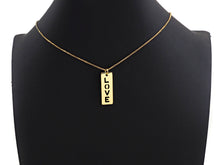 Load image into Gallery viewer, Hollow Out LOVE Long Bar Pendant, Rectangle Cubic Zirconia Pendant, DIY Mother's Day Gift, 11x29mm, Sku#F1100