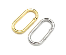 Load image into Gallery viewer, 50mm Large Spring Gate, Gold/Silver Large Oval Clasp, Snap Clip Trigger Clasp, Spring Buckle for Chain Purse Key Jewelery, sku#H309C