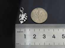 Load image into Gallery viewer, CZ Micro Pave Banana Leaf Pendant with bail,Cubic Zirconia Banana Leaf Pave Pendant Beads, Pave Pendant, 9x16mm,SKU#F1191