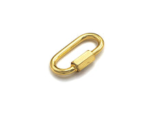 Load image into Gallery viewer, Large Oval Shape Screw Clasp, Gold/Silver/Gunmetal/Rose Gold Carabiner Clasp, Carabiner Clasp,19x36mm, sku#H244