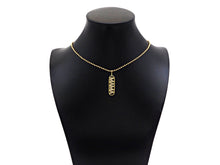 Load image into Gallery viewer, CZ Micro Pave Mama Word On Long Oval Frame Shape Pendant, 18K Gold Filled Charm, DIY Mother's Day Necklace Bracelet Pendant,9x36mm,Sku#JL49