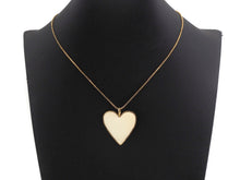 Load image into Gallery viewer, Black White Red Blue Enamel Heart Pendant, Sku#FH30